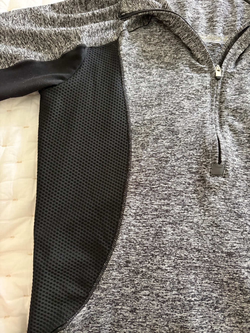 Athleta gray and black zip pullover size medium - Picture 8 of 10